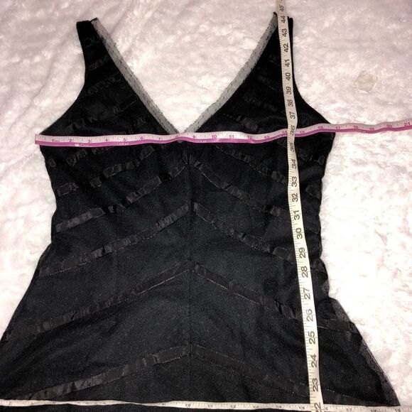 BCBGMAXAZRIA Black Lace and Tulle Dress - Picture 4 of 5